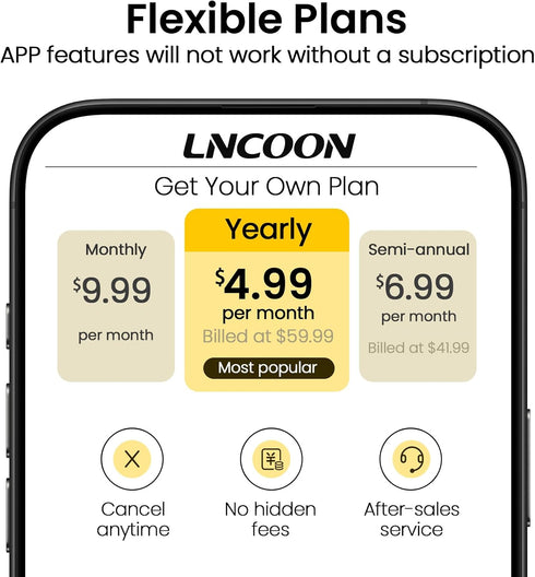 LNCOON 10000mAh LL301 Car GPS Tracker, Tracking Devices for Cars Large Battery Waterproof, Real-Time Tracking