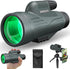 deesoo Monocular Telescope for Adults High Powered 12x56 - IPX7 Waterproof Monocular Scope