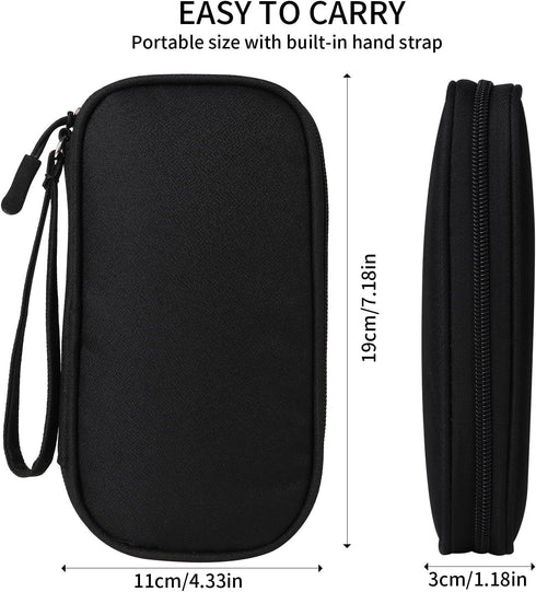KINMINGZHU Universal Cable Organizer - Electronics Accessories Bag for Charger, Phone, Memory Cards & Travel Gadgets