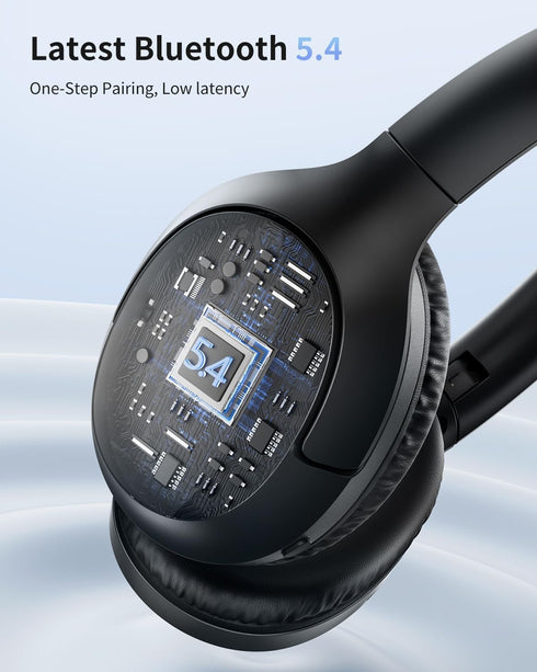 HS7 60H Headset, wegear Bluetooth Headphones Over Ear, Playtime Wireless Headphones with Microphone, ENC Call Noise