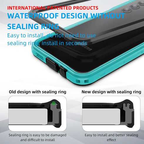 Waterproof Case for Samsung Galaxy A15 5G with Built-in Screen Protector, Rugged Full Body Dustproof Shockproof Case