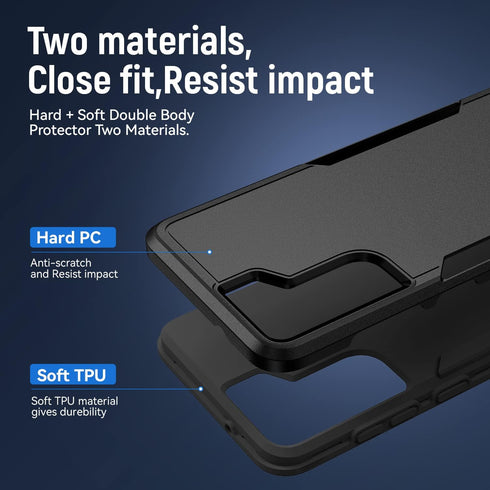 Samsung Galaxy S21 Case with HD Screen Protector, Military Grade Drop Tested Heavy-Duty Protective Case