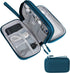 Skycase Waterproof Electronic Organizer Travel Case, Double Layers Storage Bag for Accessories, Charger, Cable, Green