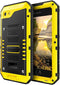 Beasyjoy Metal Case for iPhone SE 2022/3rd/2020/8/7, Waterproof Heavy Duty with Screen Protector, Yellow