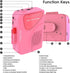 Walkman Cassette Player AM/FM Radio, Portable Tape Player with Built-in Speakers, Manual Record - Pink