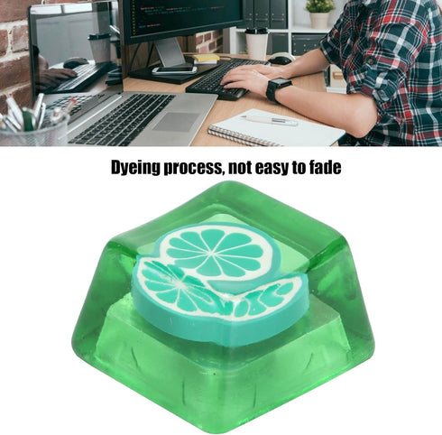 Zopsc Game Resin Keycap, Cute Custom Keycap for Game Players and Keyboard Enthusiasts, Personality Keycap (lime)