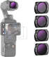 NEEWER Magnetic ND/PL Filter Set for DJI Osmo Pocket 3 Creator Combo, 4 Pack ND8/PL ND16/PL ND32/PL ND64/PL with 2 LCD