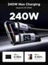 240W 100W 10FT UGREEN USB-C to USB-C Fast Charging Cable with Digital Display for Real-Time Power Monitoring, PD