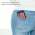 Dual Pockets Phone Wallet Stick On with Snap Closure, Adhesive Phone Card Holder for iPhone and Most Smartphones -
