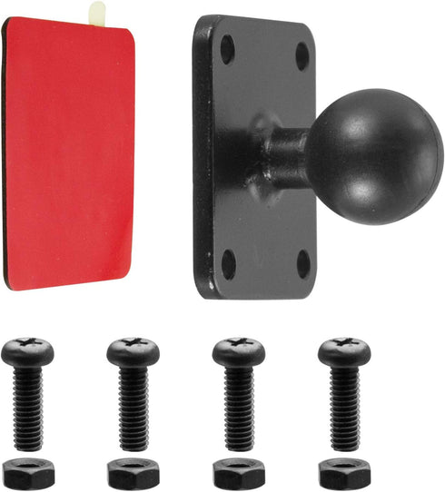 iBOLT 25mm / 1 inch Metal AMPS Adapter Plate for Dual Ball Socket Mounting Arms