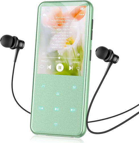 AGPTEK 64GB MP3 Player with Bluetooth, M3 2.4 inch Music Player with Speaker