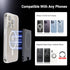 PROfezzion Magnetic Wallet with Double Magnets, Slim Magnetic Phone Wallet Compatible with iPhone 15 14 13 12 Series &