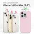 GONEZ for iPhone 14 Pro Max Case Silicone, Compatible with Magsafe, with 2X Screen Protector + 2X Camera Lens Protector, Liquid Silicone Shockproof Protective iPhone 14 ProMax Case, Hot Pink