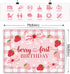1st 7x5ft Berry First Birthday Backdrop for Girl Pink Bowknot Strawberry Photography Background Sweet One Birthday