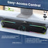 Tylubio Computer Speakers for Pc Desktop with Clear Sound, Flowing LED PC Speaker for Computer Desktop Laptop Monitor