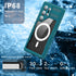 Guppy Galaxy S24 Ultra Case: Magnetic, Waterproof, IP68, 6.6FT Drop Proof, Built-in Screen Protector, Rugged Cyan.