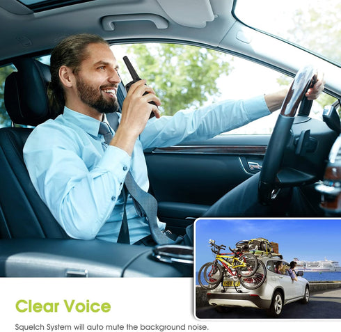 Walkie Talkies Long Range, M880 FRS Two Way Radio for Adults & Kids with Mic LCD Screen, Durable Wakie-Talkies