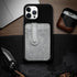 M-Plateau Phone Wallet Stick ON, Card Holder for Cell Phone with Elastic Magnetic Closure, Bifold Credit Card Holder