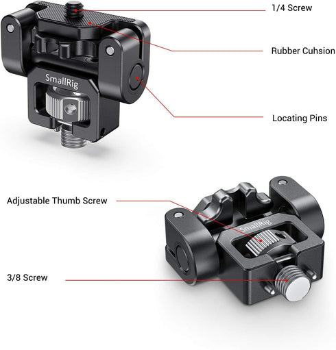 SMALLRIG Monitor Mount - EVF Holder Support with Locating Pins for ARRI Standard - 2174
