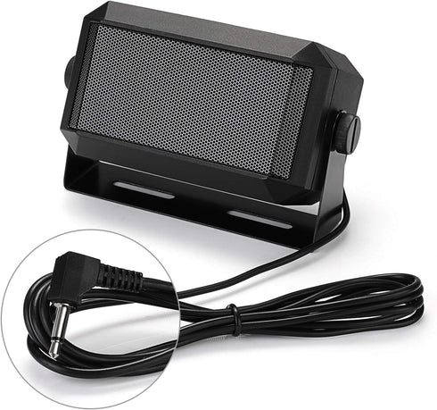 Radioddity CB Mobile Radio External Speaker, Mini Universal Portable 5W for Car Truck Vehicle 4 x 4