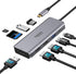 USB C Docking Station Dual Monitor, 9 in 1 Triple Display Docking Station for USB C Thunderbolt 3 Laptops