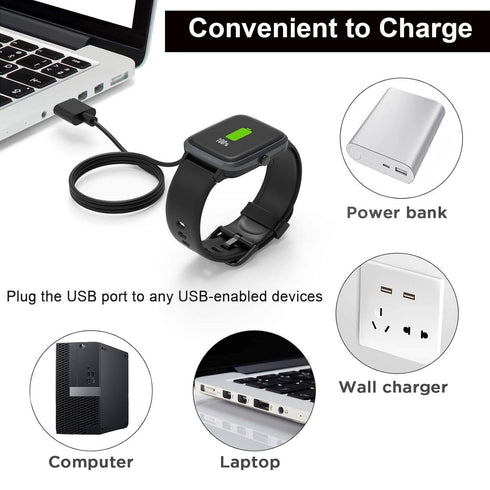 Xininyia 2 Pack V2-A 2.8mm) (Only One Fit) Magnetic Charging Cable for Potty Training Watch Replacement Charger USB