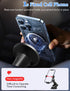 CLQ 360 16 15 14 13 4-7" Magnetic Phone Holder for Desk, for Magsafe Cell Phone Mount Clamp Clip, Rotating Adjustable