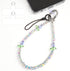 WJIAAA Colorful Crystal Phone Wrist Strap Beaded,Cell Phone Charm Chain with Tether Tab Hands-Free, Detachable Beaded