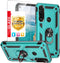 TJS Compatible with Motorola Moto G Power (2020) Case, with Tempered Glass Screen Protector, Heavy Duty Drop Protector