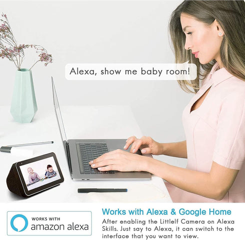 litokam Indoor Camera, 2K Security Camera for Home with Night Vision, Pet Camera, Motion Detection, 2-Way Audio, Works