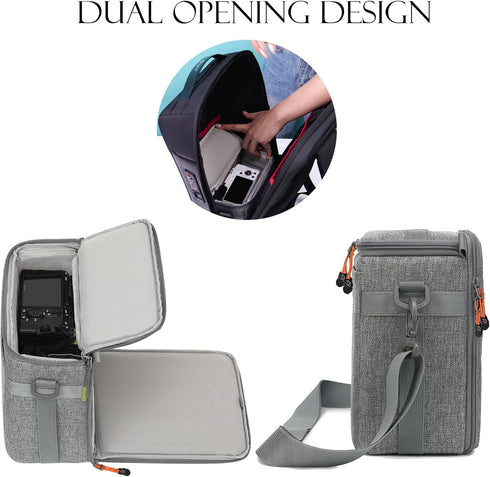 Mini SLR Camera Insert Bag, Shockproof & Pressure-proof Dual Opening Lens Cube Case, Compatible for Canon, Sony, Fuji