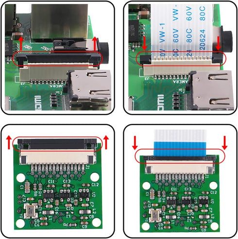 Aokin 5MP 1080P OV5647 A/B/B+/2/3/3B+/4 15cm for Raspberry Pi Camera Module, with Sensor Video Camera Module