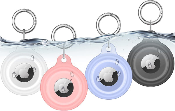 Lanteso AirTag Keychain Holder for Apple Airtags, Shockproof, Waterproof, Dustproof, Anti-Scratch Case for Pets,