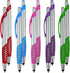 Stylus Pen 2 in 1 with Comfort Grip - Capacitive & Ballpoint for Universal Touchscreen Devices, 10 Pack Silver