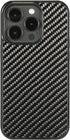 molzar Grip Series Case for iPhone 14 Pro, Real Weave Carbon Fiber, Built-in Metal Plate for Magnetic Mount