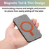 2Pcs uxcell Magnetic Adapter Ring, Magnetic Sticker Ring Leather Universal Magnet Wireless Charging Conversion Kit