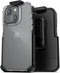 ENCASED Designed for iPhone 13 Case with Belt Clip Holster - Clear