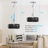 NIERBO Universal Projector Wall Ceiling Mount Hanger, 360° Rotatable Head, Extendable 11.8 to 19.7 Inch