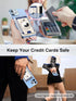 Miroddi Magnetic Wallet Card Holder for iPhone 15/14/13/12 Series with AirTag Holder, RFID Blocking Protection, White
