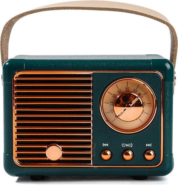 Generic Mini altavoz Bluetooth Retro, altavoz inalmbrico porttil Bluetooth, Vintage Decor,Estilo Vintage tierno