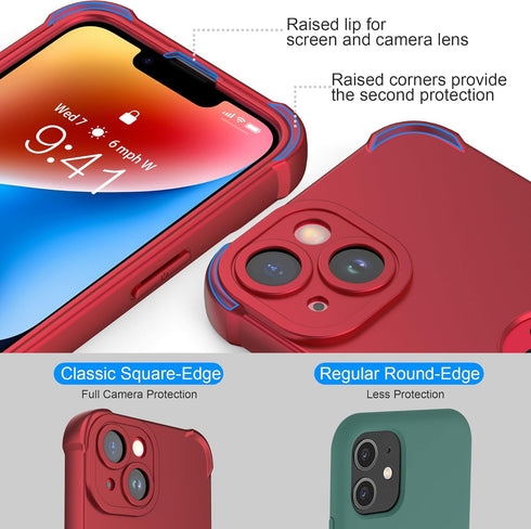 ORETECH iPhone 15 Plus & 14 Plus Case, Shockproof Slim Cover, 10 Ft Drop Test, Camera Protection, 2 x Screen
