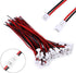 Letool 30 Pairs JST 1.25mm 2 Pin Micro Connector Plug with Red Black Wire Cable, 80mm