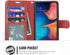 Galaxy A20/A30 Case, Premium PU Leather Wallet Flip Protective Phone Cover with Card Slots & Kickstand (Wine Red)
