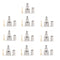Areyourshop 10Pcs Mini-UHF Male Crimps Connector for RG-58/U Cable Motorola Antenna