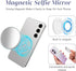 Hadnves Selfie Magnetic Mirror Convex Wide-Angle Mirror for Phone Back Camera Selfies Logging Streaming Video Recording