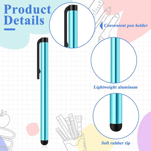 Exclaith 150 10 Pcs Styluses Pens for Touch Screens Universal Stylus Compatible with Touch Screens Capacitive Stylus
