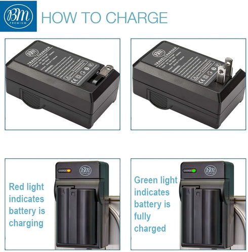 BM Premium EN-EL15B Battery and Charger for Nikon Z6, Z7, D780, D850, D7500, 1 V1, D500, D600, D610, D750
