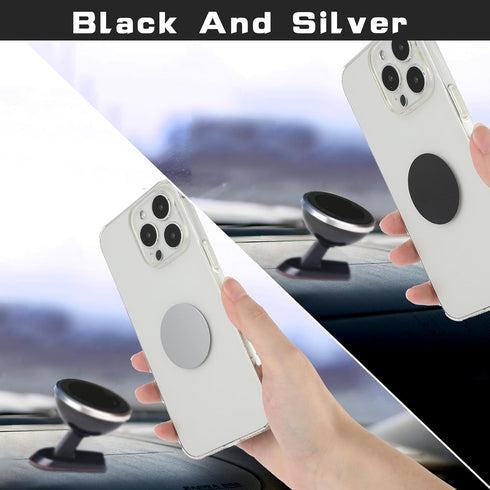 10PCS Phone Metal Plates for Magnetic Car Phone Holders, Strong Self-Adhesive Phone Metal Magnet Stickers for Magnetic