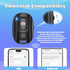 VYVIYON (2 Pack) Bluetooth Camera Remote Shutter for iPhone and Android Smartphones, Rechargeable Wireless Phone Remote
