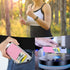 2Pack Phone Wallet, Silicone Credit Card Holder Stick on Double Pocket for Back of Cell Phone Case (Sky Blue, Pink)
